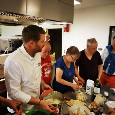 La Banque Alimentaire de Namur- Luxembourg cuisine avec Julien Lapraille 