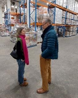 Notre ambassadrice Juliet Bonhomme en visite à la Banque Alimentaire de Bruxelles-Brabant et à l’association Tabita